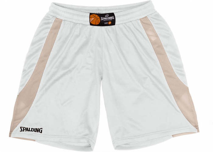 Spalding - Jam Shorts Dame - White & sand